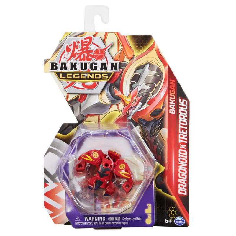 Bakugan Legends Dragonoid X Tretorous 2-inch-Tall Collectible Action Figure and Trading Cards - The Country Christmas Loft