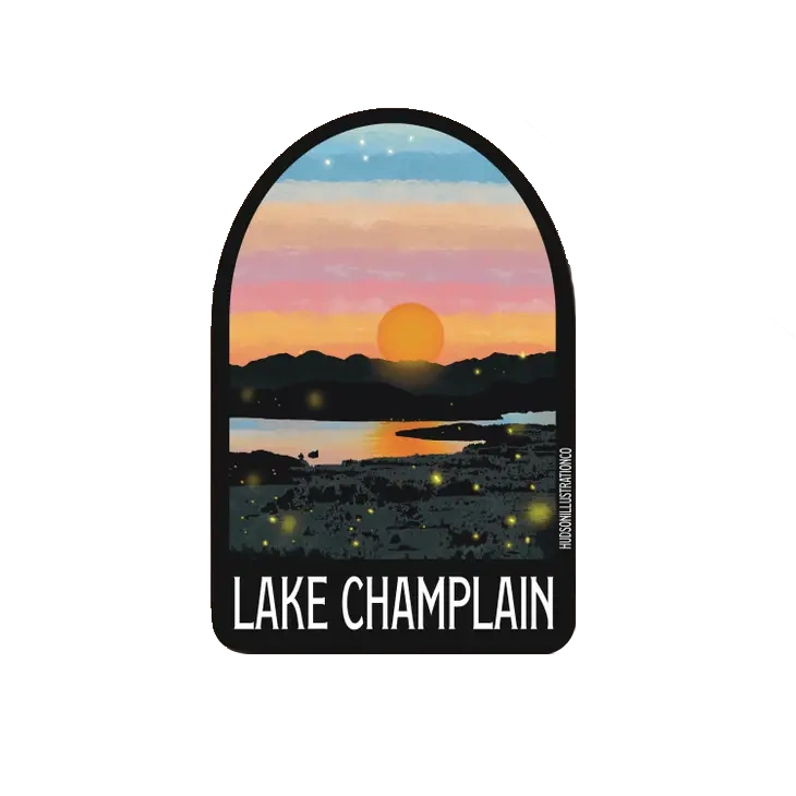 Vinyl Landmark Sticker - Lake Champlain - The Country Christmas Loft