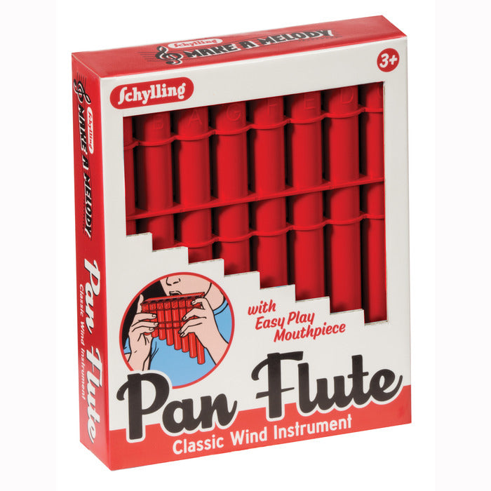 Pan Flute - Classic Wind Instrument - Red