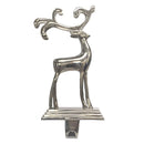 Silver Aluminum Reindeer Stocking Holder - The Country Christmas Loft