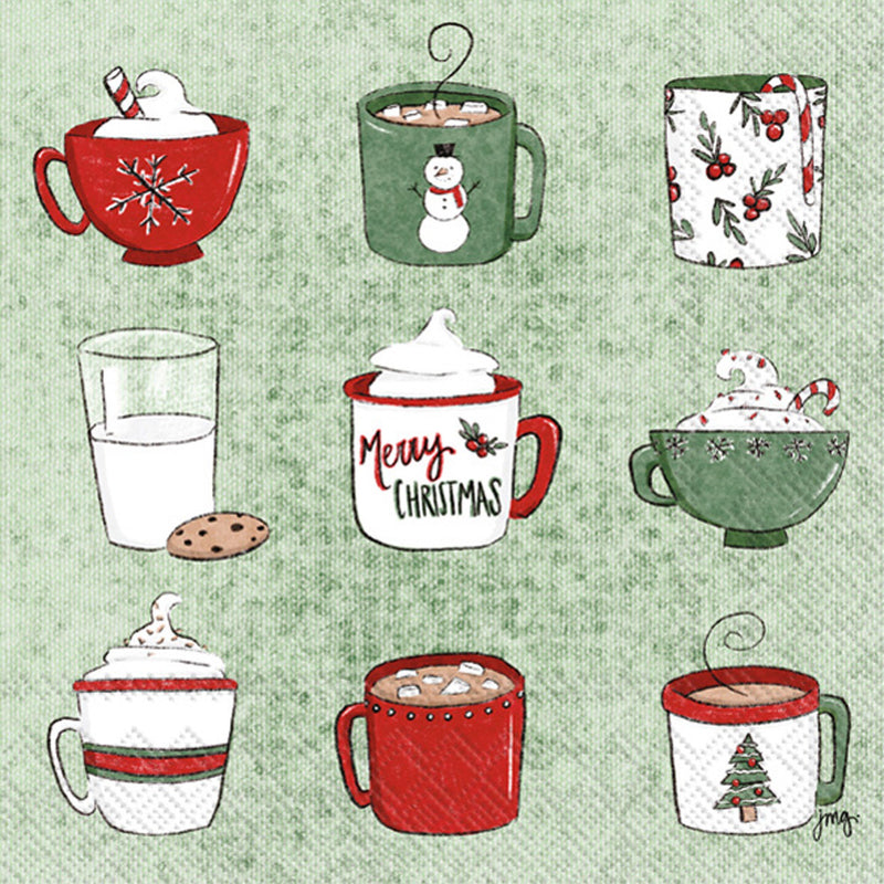 Christmas Sippin - Cocktail Napkin - The Country Christmas Loft