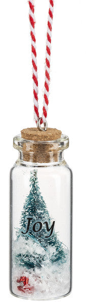 Tree in a Bottle Ornament - Joy - The Country Christmas Loft