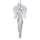 Angel Finial Glass Ornament - Holding a Tree - The Country Christmas Loft