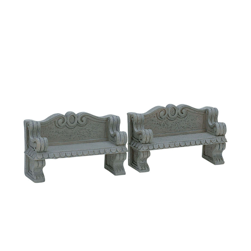 Stone Bench - 2 Piece Set - The Country Christmas Loft