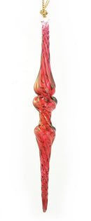Outer Swirl Icicle Glass Ornaments - Christmas Red - Double Torus - Christmas >> Ornaments >> Egyptian Glass - by Egyptian Mu