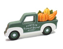 Wooden Harvest Tabletop 13" Truck - - The Country Christmas Loft
