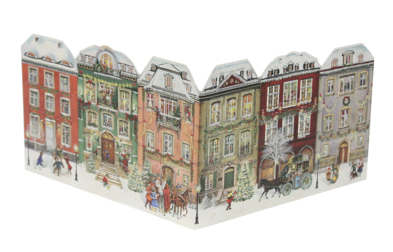 Coppenrath Folding Advent Card With Envelope - Row Houses