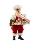 Fabriche Gingerbread Chef Santa - 11 Inch - The Country Christmas Loft