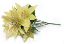 12.5" Metallic Poinsettia Gold - The Country Christmas Loft