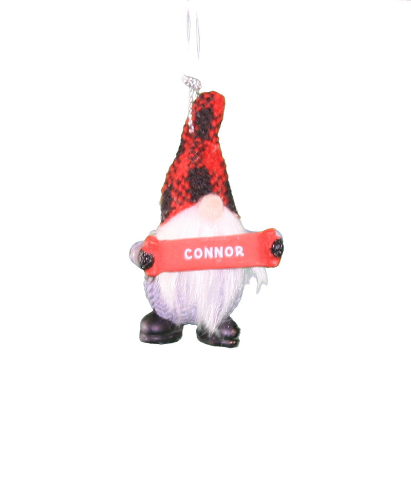 Personalized Gnome Ornament (Letters A-I) - Connor - The Country Christmas Loft
