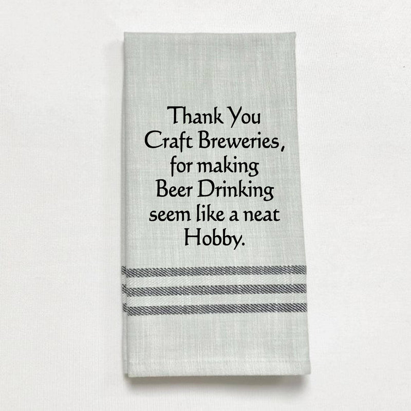 Dish Towel - Craft Beer Hobby - The Country Christmas Loft
