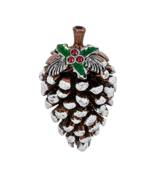 The Little Winter Pinecone Charm