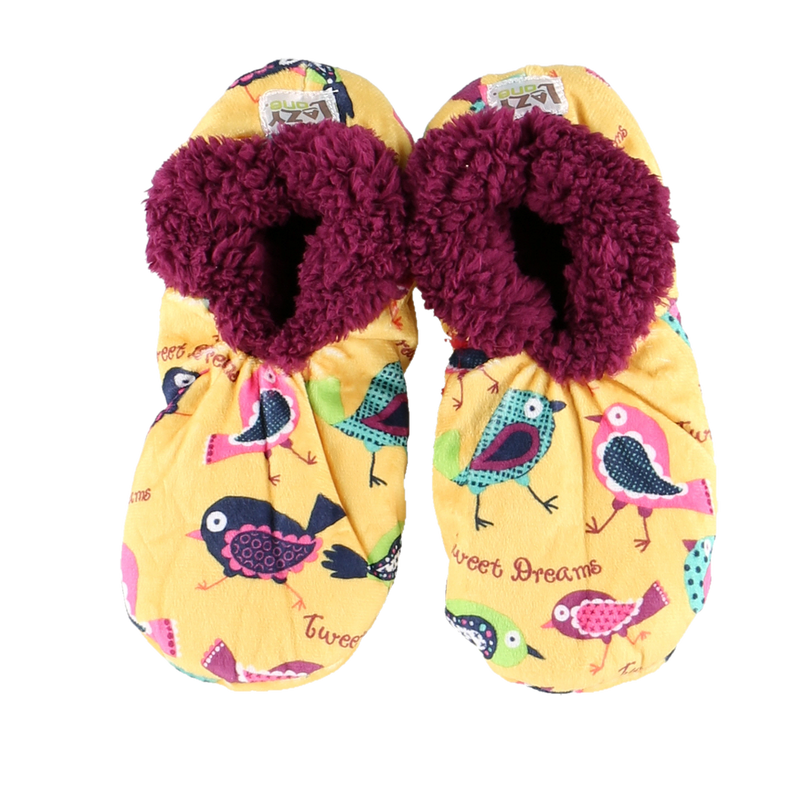 Tweet Dreams Fuzzy Feet Slippers - S/M - The Country Christmas Loft