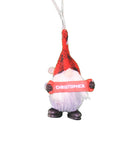 Personalized Gnome Ornament (Letters A-I) - Christopher - The Country Christmas Loft
