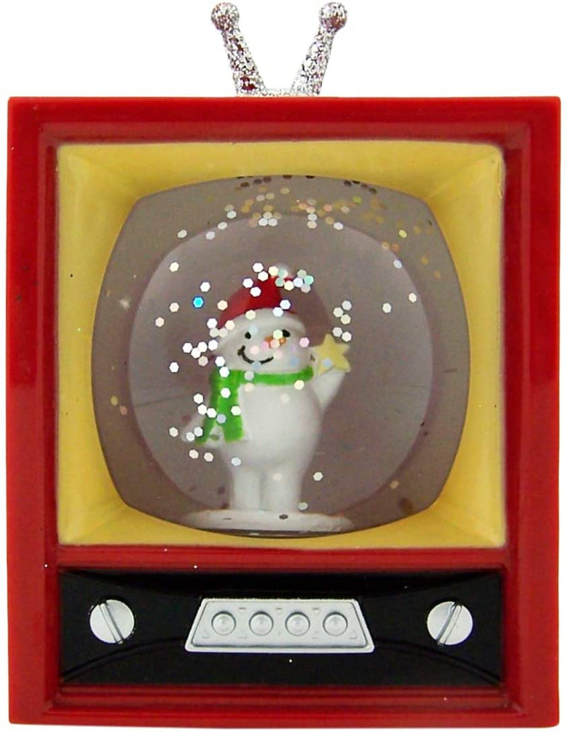 LED Mini TV Snowglobe - Snowman - The Country Christmas Loft