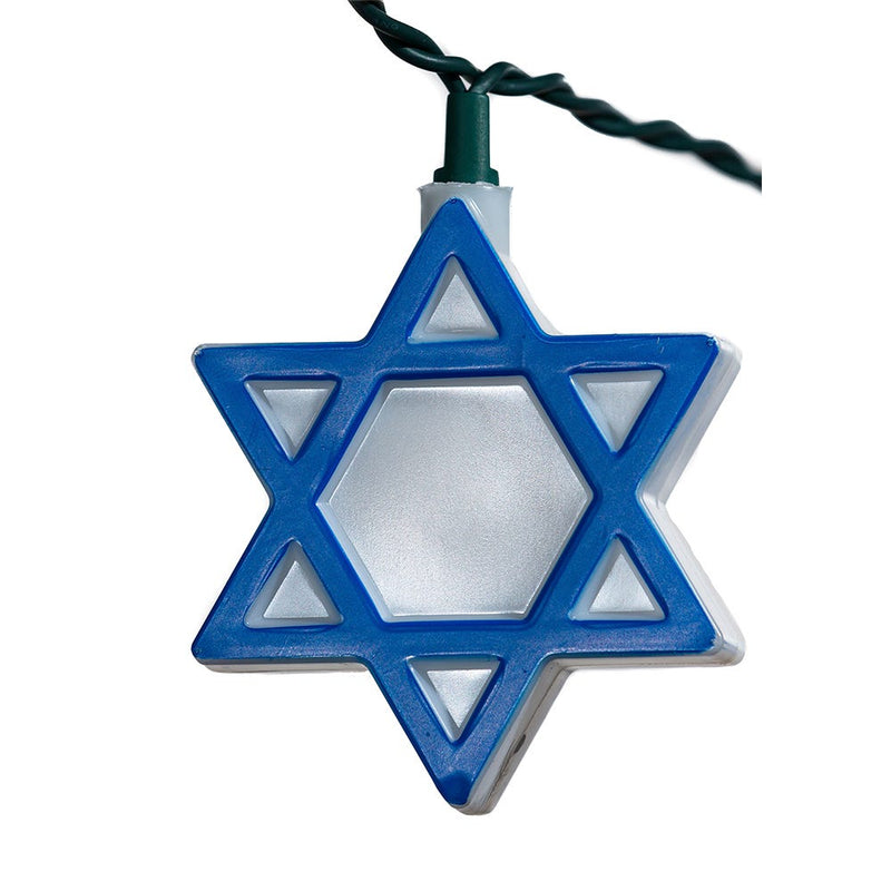 UL 10-Light Hanukkah Star Of David Light Set