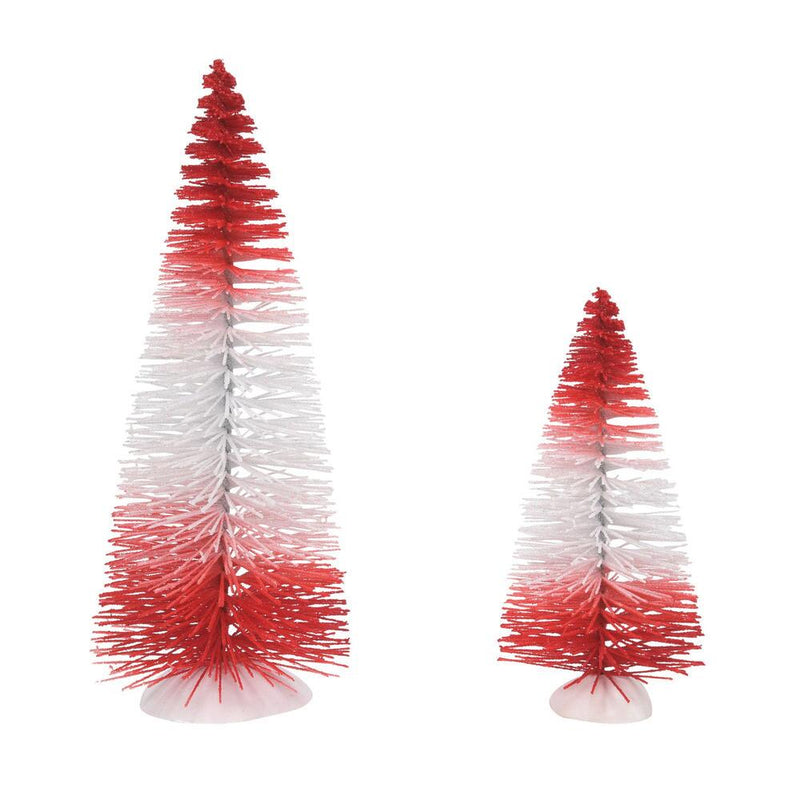 Peppermint Stripe Trees - Set of 2 - The Country Christmas Loft