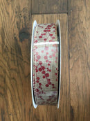 Burlap Berries Ribbon 1.5 inch - By the Yard - The Country Christmas Loft