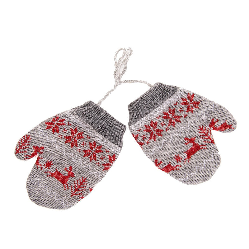 Grey Mitten Ornament - The Country Christmas Loft