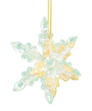 Spunglass Ornament - Gold Reindeer - The Country Christmas Loft