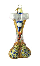 Old World Christmas Lacrosse Set Glass Ornament - The Country Christmas Loft