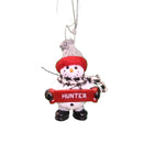 Cozy Snowman Ornament (Letters G - R) - - The Country Christmas Loft