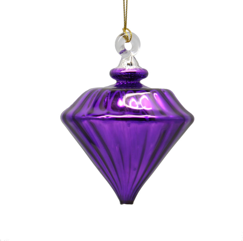 Shiny and Cute Egyptian Glass Cone - Purple