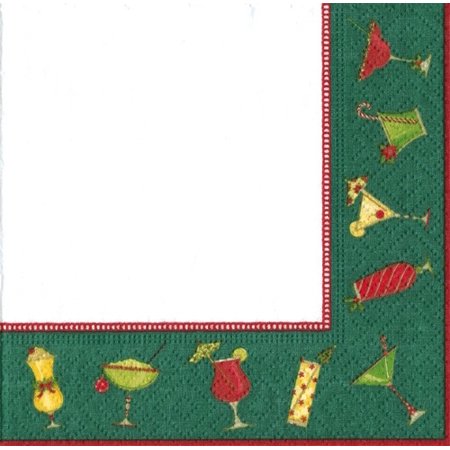 Christmas Cocktails Paper Goods - Cocktail Napkin - The Country Christmas Loft