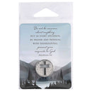 Pocket Coin Cross Do Not Be Anxious - Gift Shoppe >> Jewelry >> Charms and Worry Stones - by Dicksons Gifts