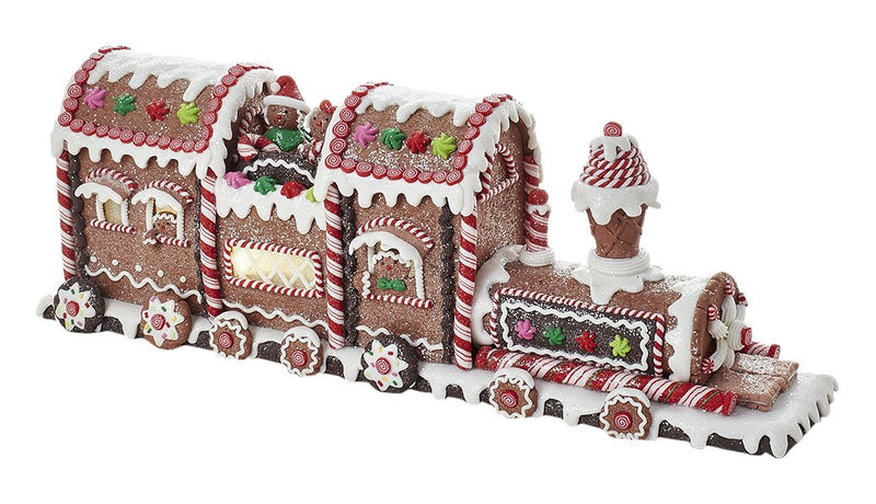 B/O Gingerbread Led Train - The Country Christmas Loft