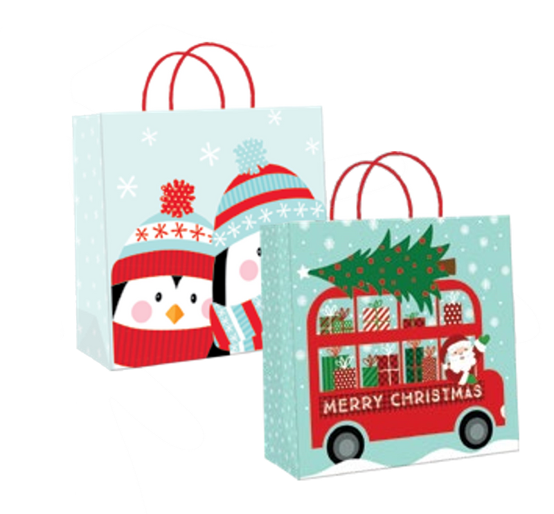 2 Pack Large Kraft Gift Bags - - The Country Christmas Loft