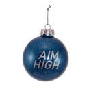 U.S. Air Force - Aim High - Glass Ball Ornament - The Country Christmas Loft