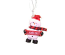 Cozy Snowman Ornament (Letters A - F) - - The Country Christmas Loft