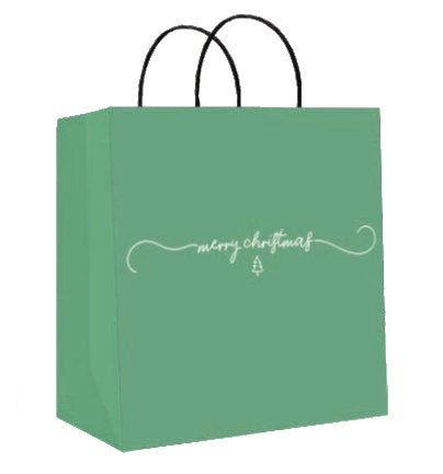 Kraft Jumbo Square Christmas Gift Bag - Merry Christmas - The Country Christmas Loft