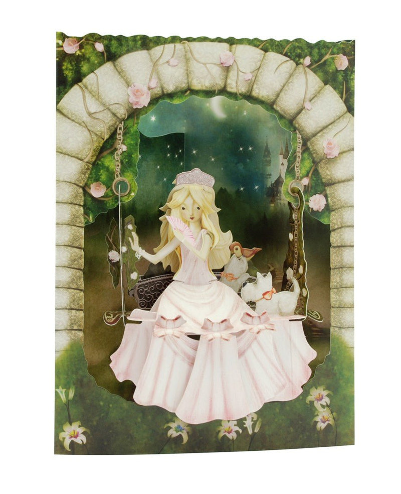 Princess on a Swing - Swing Card - The Country Christmas Loft