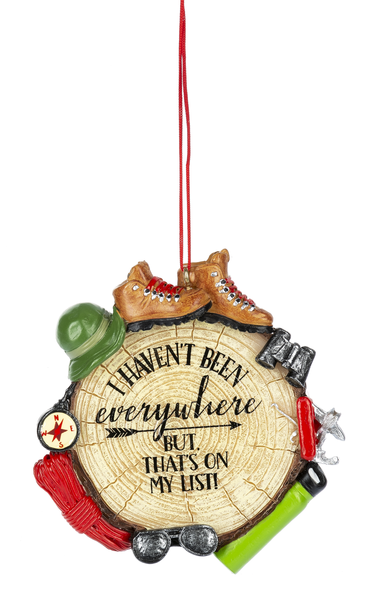 Hiking Ornament - I Haven't Been Everywhere - The Country Christmas Loft