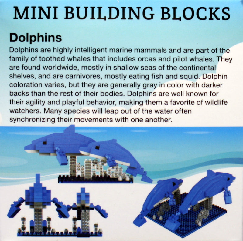 Mini Building Blocks - Dolphins - The Country Christmas Loft