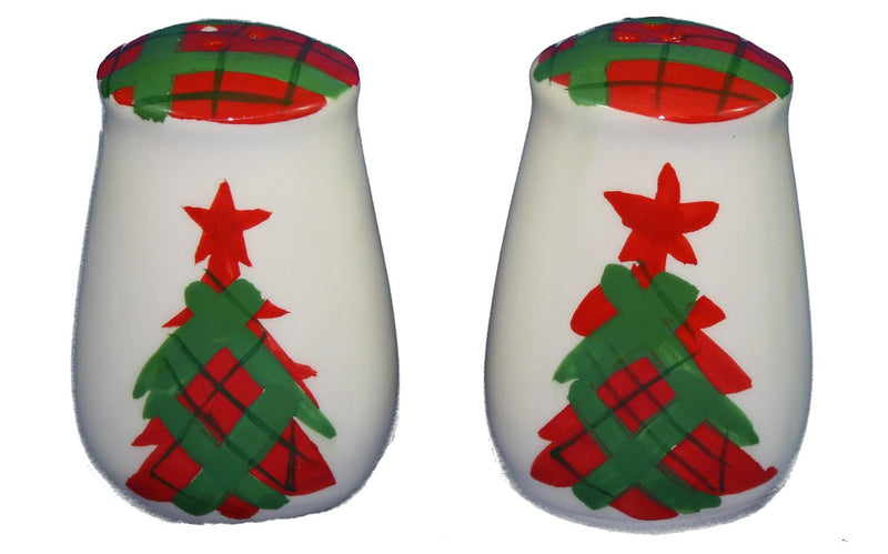 Plaid Salt and Pepper - The Country Christmas Loft