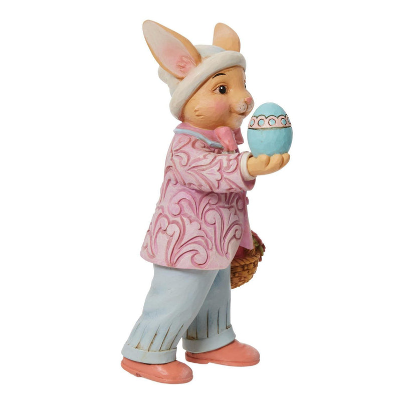 Pint Size Bunny with Egg Figurine - The Country Christmas Loft