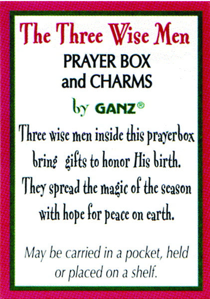 The Three Wise Men Prayer Box and Charms - The Country Christmas Loft