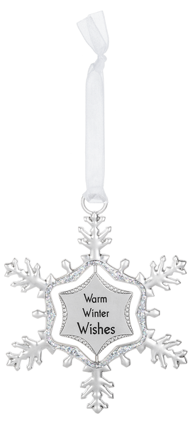 Swirling Snowflake Ornament - Warm Winter Wishes - The Country Christmas Loft