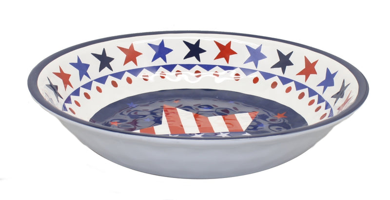 Stars and Stripes Serving Bowl - The Country Christmas Loft