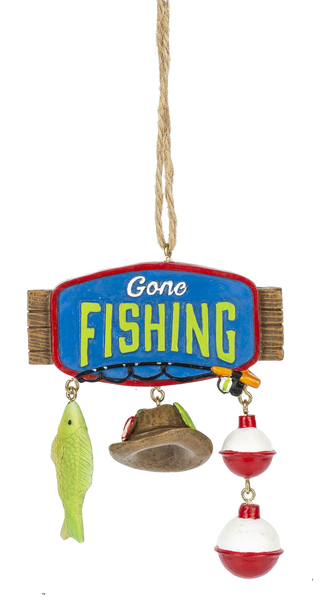 Gone Fishing Ornament - The Country Christmas Loft