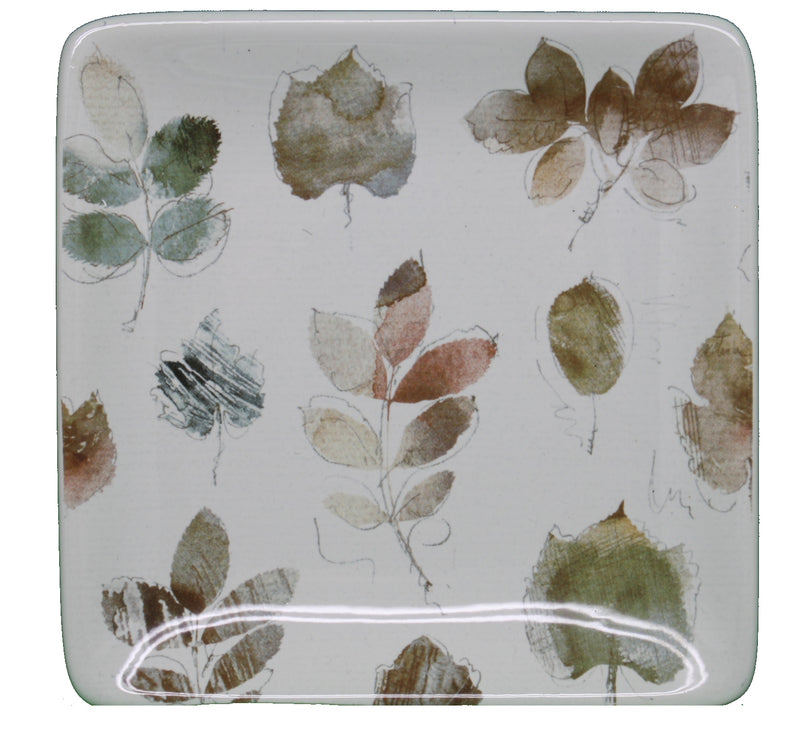 Woodland Walk Canape Plate Leaves - The Country Christmas Loft