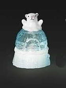 LED Igloo Snowglobe - Polar Bear - The Country Christmas Loft