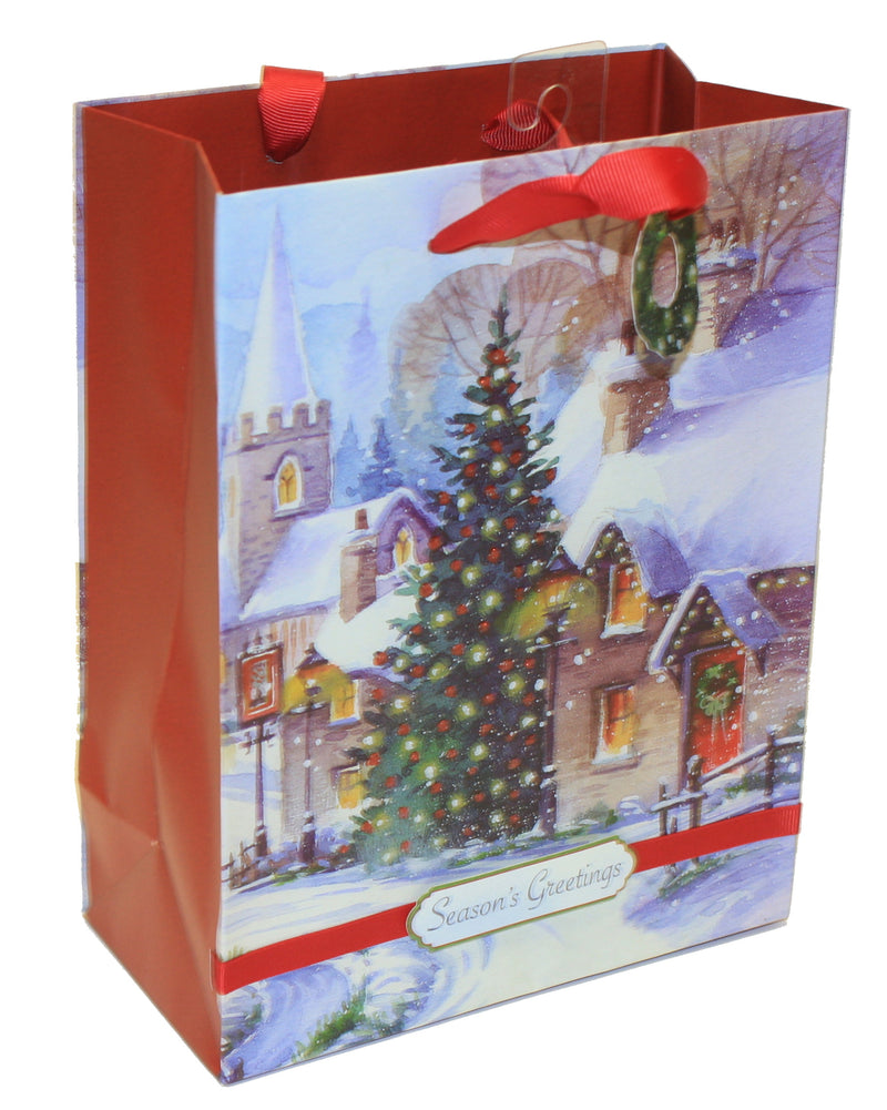 Traditional Medium Handmade Gift Bags - - The Country Christmas Loft