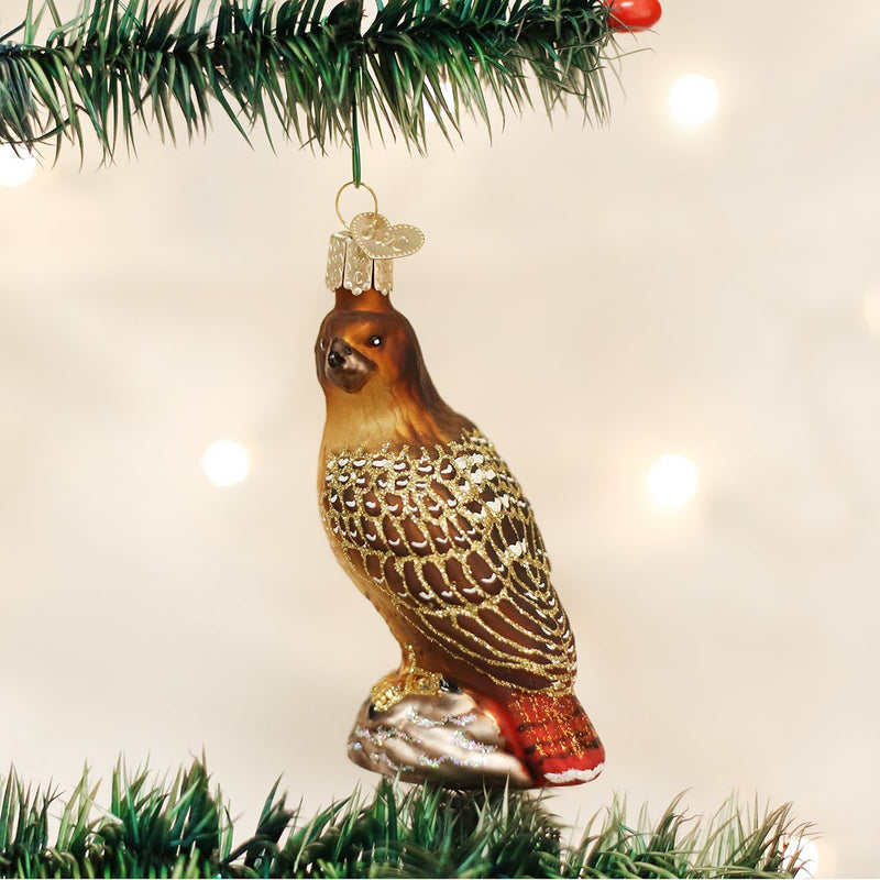 Old World Christmas Red-Tailed Hawk - The Country Christmas Loft
