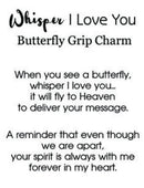 Whisper I love you - Butterfly Wrap Charm - The Country Christmas Loft