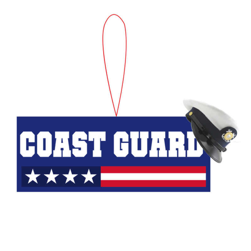Coast Guard Sign with Hat Ornament - The Country Christmas Loft