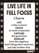 Live Life in Full Focus Charm